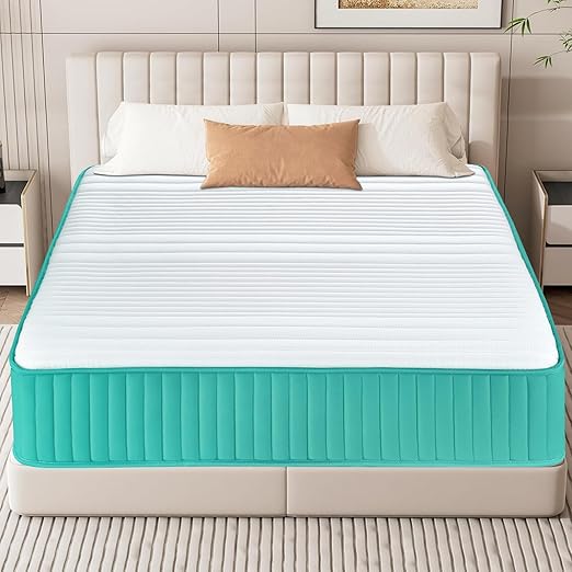 12 Inch Hybrid Mattress, Medium Feel, with Individual Pocket Spring for Motion Isolation & Silent Sleep, Pressure Relief (Twin XL)