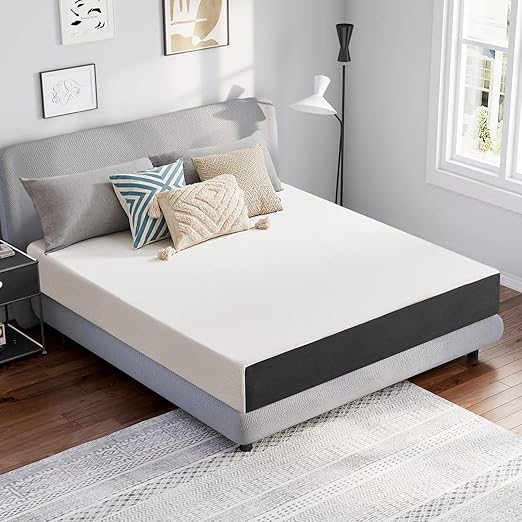 Memory Foam Mattress in a Box, Cooling Pressure Relief, Medium Feel, Washable Removable Cover, Fiberglass Free (White, Full, 5, Inches)