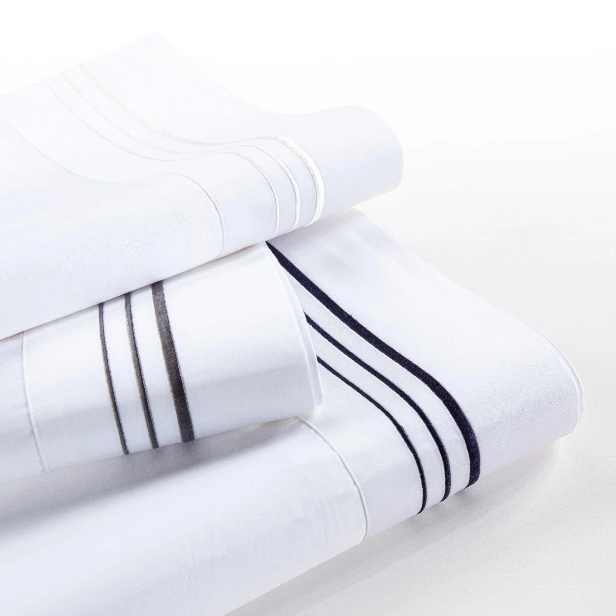 Embroidered Border Sheets - 5 Colors