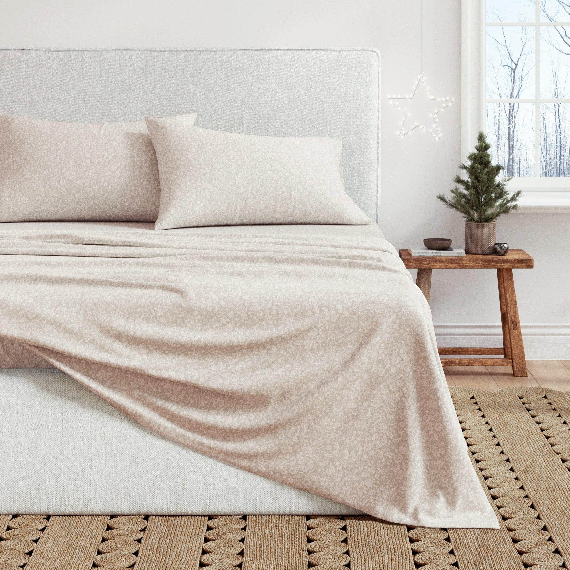 Winter Floral Cotton Sheet Set Collection