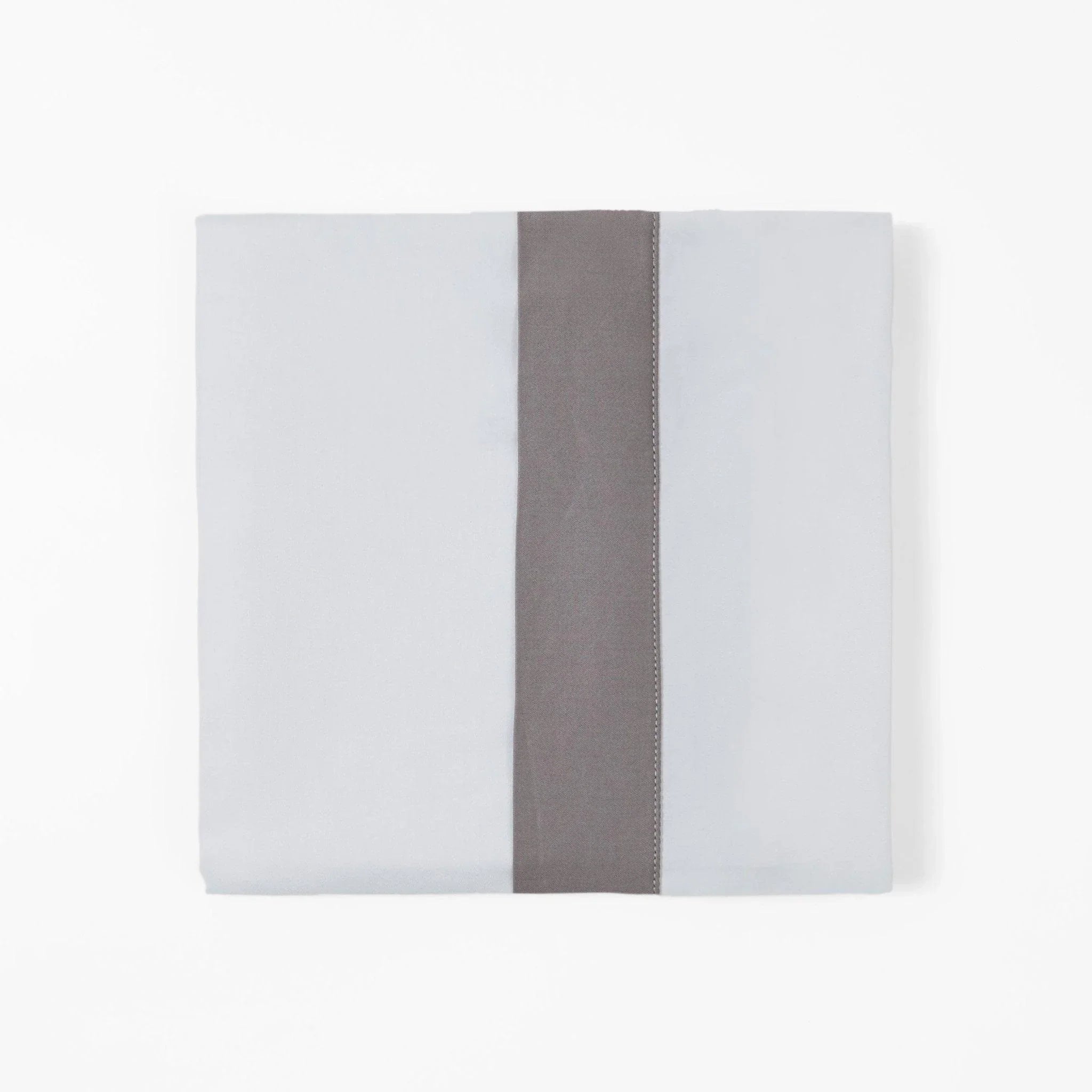 350 TC White Sheet Set with Gray Flange