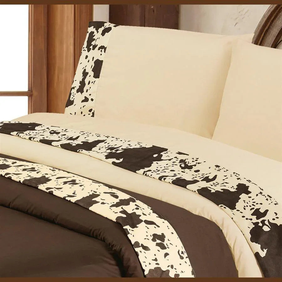 Cowhide Print Sheet Sets - 2 Colors