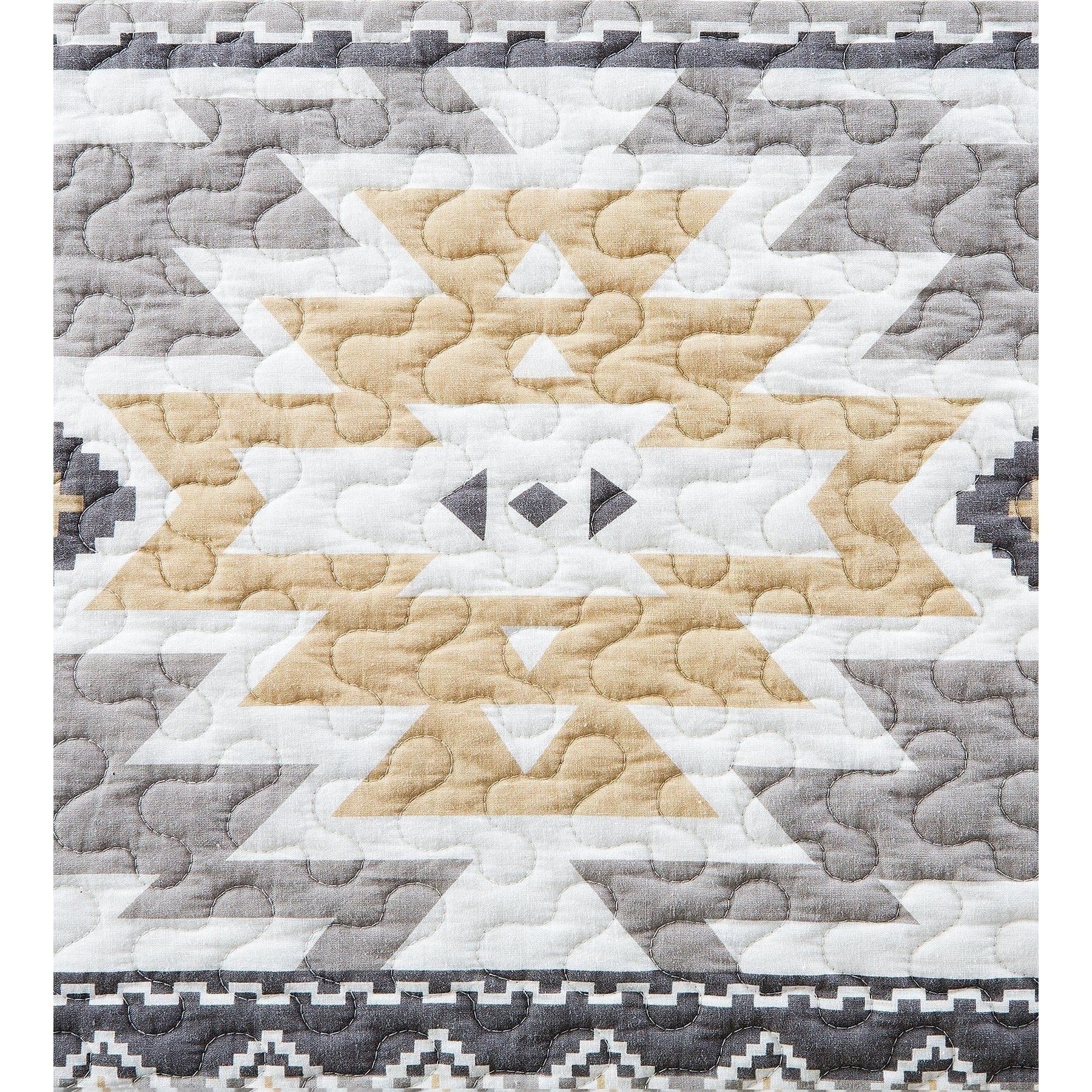 Aztec Stone Reversible Quilt Set