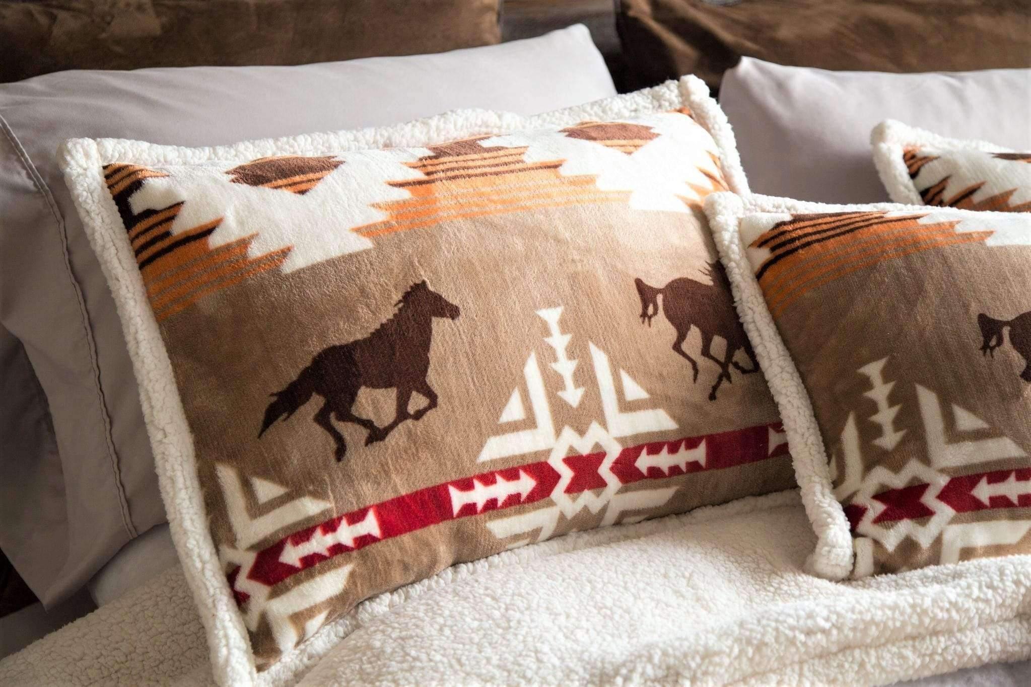 Diamond Ranch Sherpa Bedding
