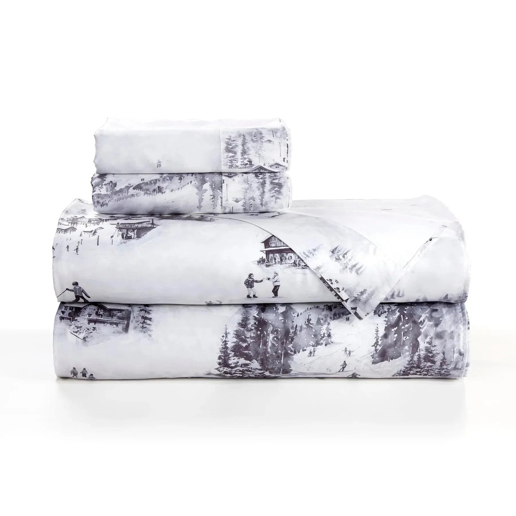 Lyocell Ski Resort Theme Sheet Sets